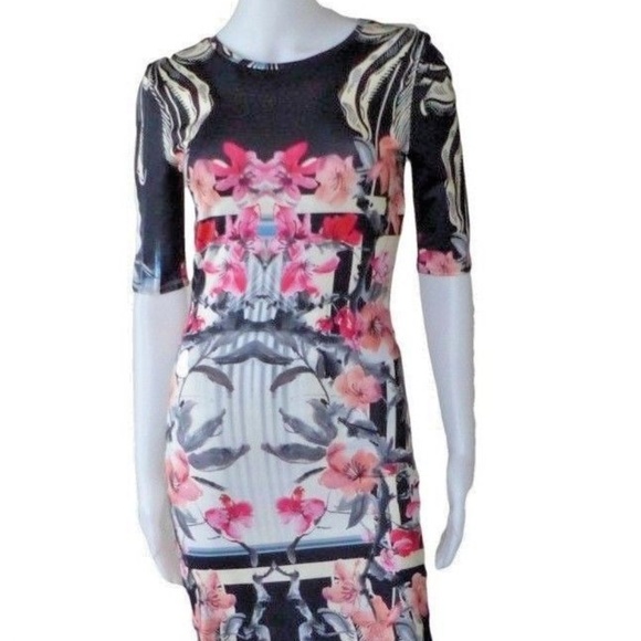 NWT Topshop Floral Bodycon Dress (Nordstrom) - Picture 5 of 8